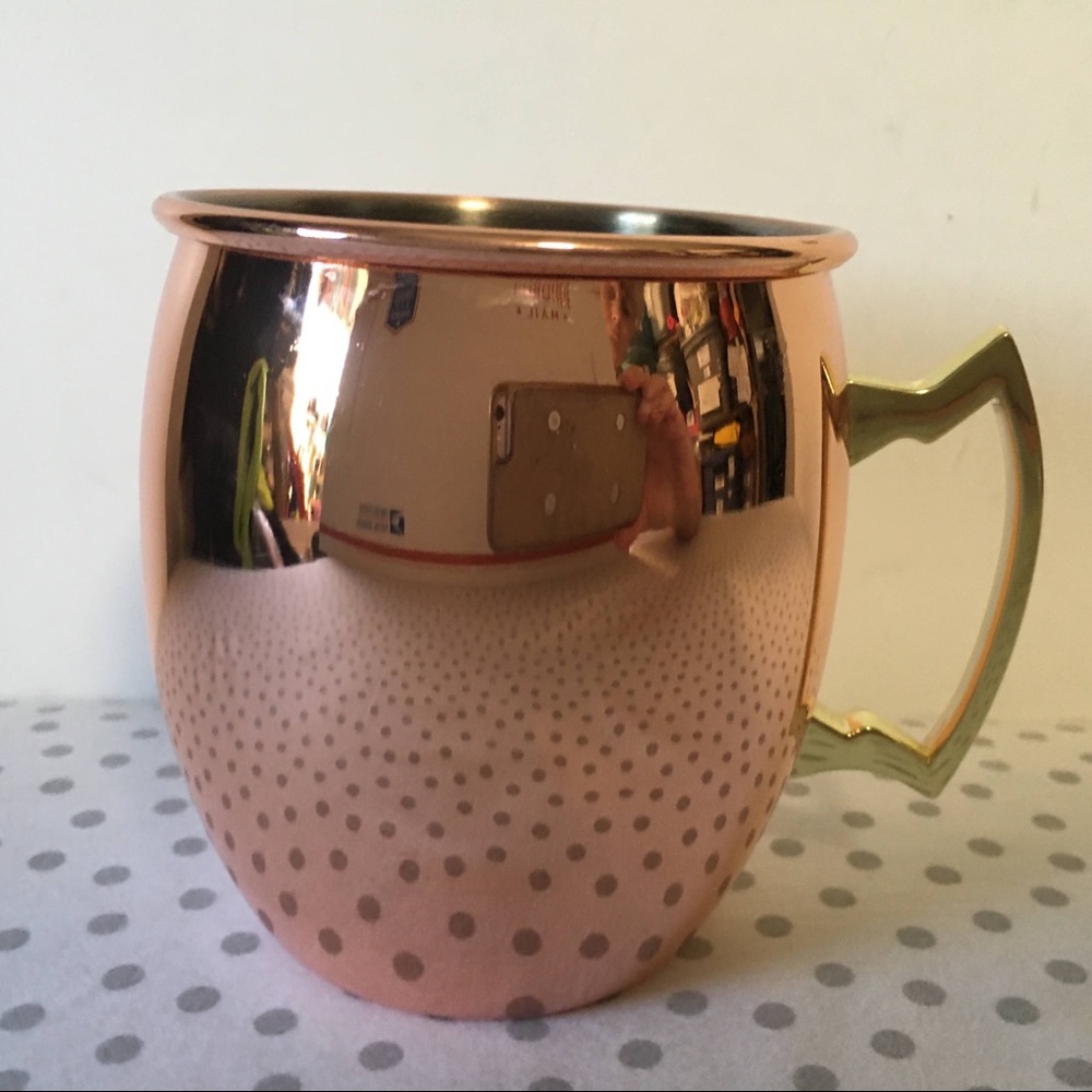 Decorative only mug Colors:  Copper Silver EUC
